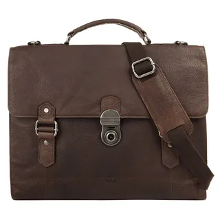 Bodenschatz Aktentasche echt Leder, braun,
