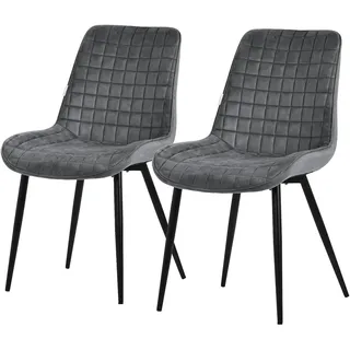 ML-Design Esszimmerstuhl Anthrazit Samt