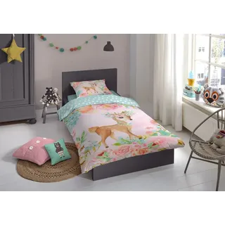 Good Morning Kinder Bettwäsche-Set Sweet 140×200/220 cm - Rosa