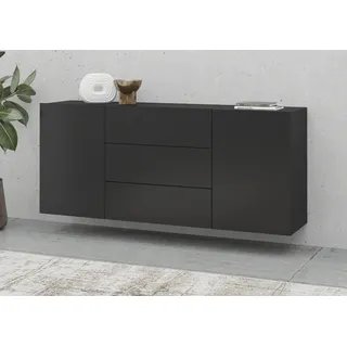 INOSIGN »Ava, Breite 140 cm, hängend und stehend montierbar«, moderne grifflose Kommode, Schubladenschrank, 2Türen/3Schubkästen