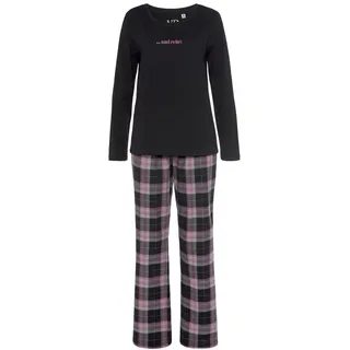 VIVANCE Dreams Pyjama 2 tlg. aus kuschelig weichem Flanell, pink,