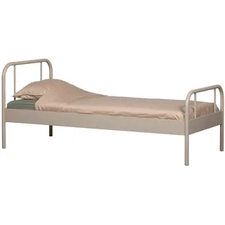 Mid.you Metallbett , Sandfarben , Metall , 90x200 cm , Schlafzimmer, Betten, Einzelbetten