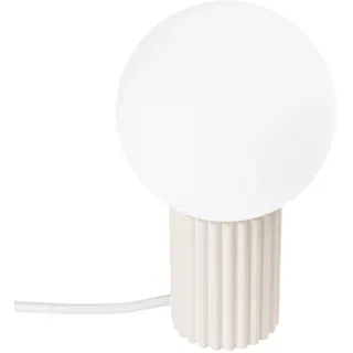 Tischleuchte Nachttisch Schlafzimmer Glas Beige 19 cm G9 Kugel Tischlampe klein