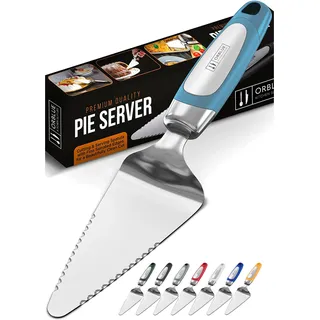 Orblue Kuchenheber & Tortenheber aus Edelstahl – Premium Servier- & Schneideheber, rostfrei & spülmaschinenfest – Küchenwerkzeug für Kuchen, Torten & Pizza – Blau