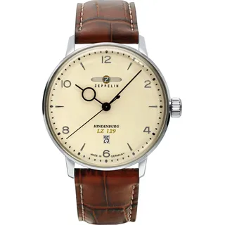 Zeppelin 8042-5 Herrenuhr LZ129 Hindenburg Lederband braun