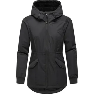 Ragwear Winterjacke Dowey Warm Rain«, mit Kapuze, Wasserdichte Damen Jacke für den Winter schwarz