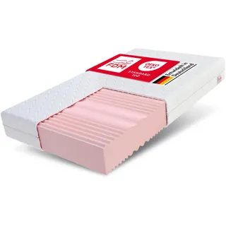 FDM Matratze 180x200 cm Härtegrad H3 H4 Höhe 24 cm Kaltschaummatratze Doppelseitige Rollmatratze HR-Schaum 7 Komfortzonen mit Hypoallergenem Waschbarem Premium-Bezug Oeko-Tex Comfort Duo MAX Plus