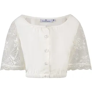 Stockerpoint Trachtenkids Mädchen Kinderdirndlbluse Libby Dirndlbluse, Creme, 92 EU