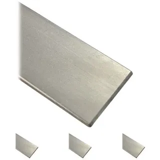 Flachstahl Edelstahl roh ungeschliffen V2A Flacheisen Flachmaterial VA bis 145cm - 100 x 10 mm