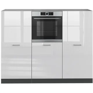 Vicco Küchenzeile R-Line 180 cm Weiß Hochglanz/Anthrazit