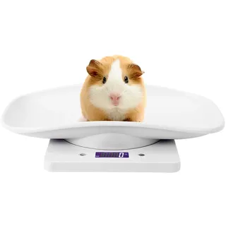 Yosoo Health Gear Digitale Haustierwaage 10 Kg, Elektronische Babywaage mit Halter, LCD Display, 1 G Genauigkeit, für Katzen Hunde Kleintiere