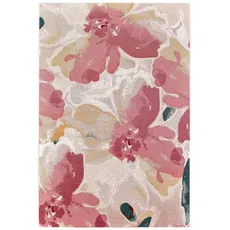 Bild Garden Blossom«, rechteckig, Flachgewebe, modernes Blumen Design, In- und Outdoor geeignet, rosa Kunststoff, Blume, 70x120 (cm): B: 70 H: 0,5