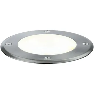 Paulmann Bodeneinbaustrahler Metall Ø x H: 14 x 15 cm, IP67, 6 W, 427 lm, Silber