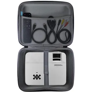 TUDIA EVA Leere Einfache Tragbare Hartschalenkoffer kompatibel mit TopVision 2400Lux Mini Projektor, tragbarer Koffer für Mini-Projektoren und Zubehör