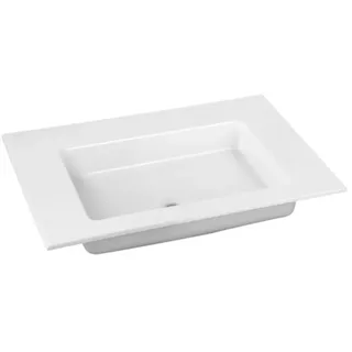 KEUCO ROYAL 60 Einbauwaschtisch aus Keramik, 704x17x538mm, ohne Hahnloch, weiß, 32140310700