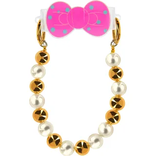 Avizar, Handyarmband Perlen Universelle Klemme Fliege Design, Gold - Gold