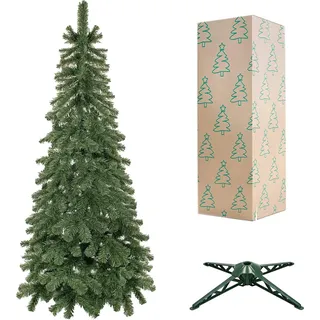 SPRINGOS Weihnachtsbaum Tannenbaum 220 cm Künstlich Naturgetreu Tanne Christbaum inkl. Ständer - Grün