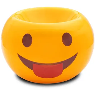 Duftlampe Smiley - Aromalampe - Keramik Teelichthalter - Aromabrenner - Aroma Diffuser mit Kerzenhalter- Duftöl Lampe - Stimmungsmacher - Aromatherapie - Raumduft - Ölbrenner - Heimdekoration