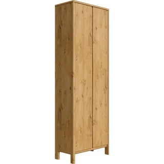 Home Affaire Garderobenschrank »Luven«, zertifiziertes Massivholz, Höhe 192 cm beige natur - 2 Jahre Gewährleistung - mind. 14 Tage Rückgaberecht