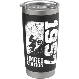 Pit-bike Jahrgang 1957 Geburtstag Dirtbike Pitbike Motocross Doppelwandiger Edelstahl-Thermobecher