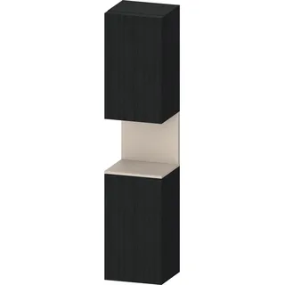Duravit Collection One Hochschrank, Türanschlag links, 400x360x1760mm, Nische Taupe Supermatt, QA1346L83160010, Farbe: Eiche Schwarz/mit Nischenbeleuchtung