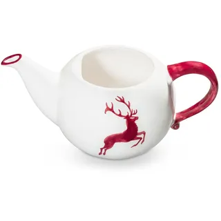 Gmundner Bordeauxroter Hirsch, Unterteil Teekanne glatt (1,5L)
