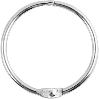 Spirella Duschvorhangringe 12 Stück Chrom Ringo Small-Passend für alle gängigen Duschvorhangstangen Silber gebürstet