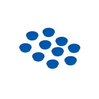 FRANKEN Haftmagnet Magnete blau, Kunststoff Ø 2,4 x 0,63 cm, 10 St.