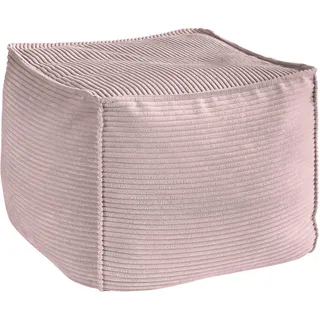 Hom`in Pouf , Rosa , Textil , Füllung: Styroporkugeln , 66x40x66 cm , Blauer Engel, Goldenes M, Oeko-Tex® Standard 100, DGM-Klimapakt , Indoor , Wohnzimmer, Sessel, Hocker & Hockerbänke, Poufs