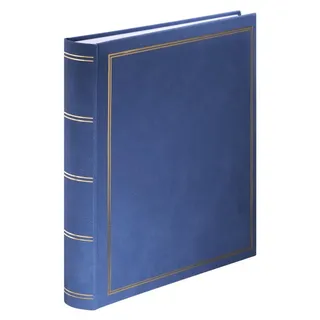 Hama Super Jumbo Fotoalbum London 34x35/80 weiße Seiten blau (7156)