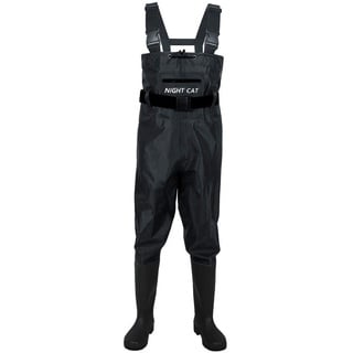 Night Cat Wathose Herren Damen Frauen Wathose mit Stiefeln wasserdichte Atmungsaktive Crosswater Waders