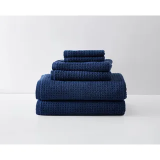 Tommy Bahama - Badetücher-Set, sehr saugfähige Baumwolle, Badezimmerdekor, fusselarm und lichtbeständig (Nothern Pacific Maritime Navy, 6-teilig)