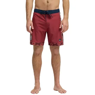 Boardshorts QUIKSILVER "Surfsilk Nomad 18", Herren, Gr. 40(XXXL), burnt russet, Obermaterial: 88% Microfaser, 12% Elasthan;, Hosen Boardshorts