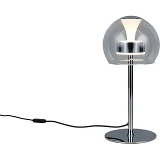 LED Tischlampe, Memory Funktion, stufenlos dimmbar, D 16 cm - Silber