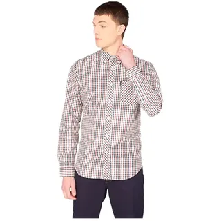 Ben Sherman Signature House Check Langarmhemd - Red - M
