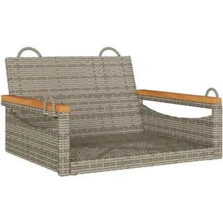 vidaXL Hängesessel Grau 63x62x40 cm Poly Rattan - Grau