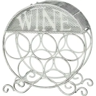 Ambiente Haus Flaschenhalter Produkttyp rund  Antikweiß