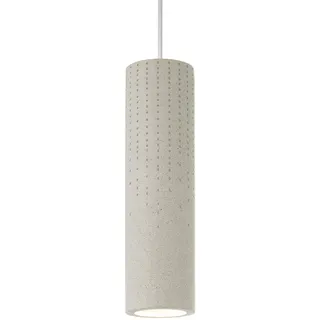 Paco Home Pendelleuchte "BAROLL", beige (sand), 1, Ø 7cm, Leuchten, LED, GU10, Lampe Für Wohnzimmer Esszimmer Küche, Höhenverstellbar, Pendelleuchte