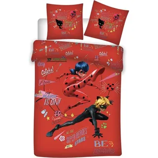 Miraculous Ladybug Baumwolle Bettwäsche 140x200 cm - Rot
