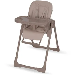 Lionelo Linn Plus Hochstuhl Baby 2 in 1 bis 15 kg, Kinderhochstuhl mit Liegefunktion ab Geburt, Klappbar, Rollen, Einhandverstellung, 6 Hoehenstufen, 3 Rueckenlehnenpositionen, Spuelmaschinentablett
