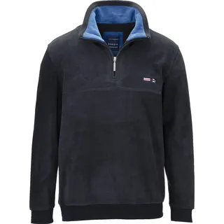 Fleecepullover BABISTA "Fleece-Sweatshirt FIORIVESTO", Herren, Gr. 50, blau (dunkelblau), Obermaterial: 100% Polyester COOLMAX PES(Coolmax)., Shirts Fleecepullover