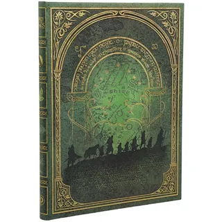 Paperblanks | Notizbuch Der Bund der Gefährten | Der Herr der Ringe-Kollektion | Hardcover Notizbücher | Ultra | Spezial Unliniert | Elastikband-Verschluss | 144 Pg | 120 GSM