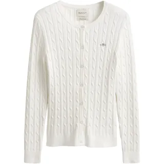 GANT Stretch Cotton Cable Cardigan Beige M