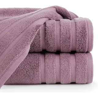 Eurofirany Handtuch Baumwolle Simpel Bordüre Weich Muster Dick Set 3-er Pack