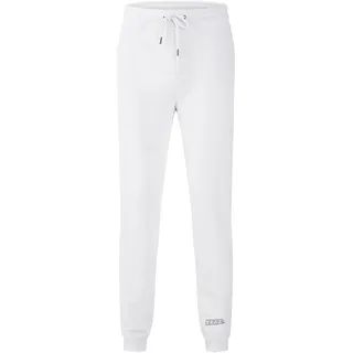Jogginghose YEAZ "Jogginghose CHALEX", Herren, Gr. S, US, weiß, Obermaterial: 85% Baumwolle CO(Bio). 15% Polyester PES., Hosen Jogginghose