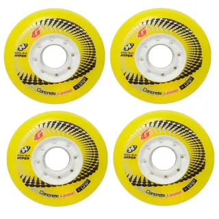 Hyper Wheels Concrete +Grip Limited Performance Outdoor 4er Set Rollen - 76mm / 84 A yellow - Gelb