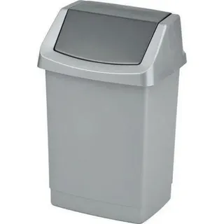 Abfalleimer CLICK-IT 50 l, grau - Silber