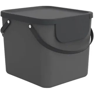 Rotho Albula Wäschesammler 40l, Kunststoff anthrazit, Nicht zutreffend