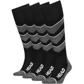 Head Unisex KNEEHIGH, Black Combo, 31/34 (2er Pack)