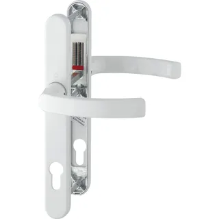 HOPPE Drückergarnitur LIÈGE auf Schmalschild, Türstärke 72-82, weiß